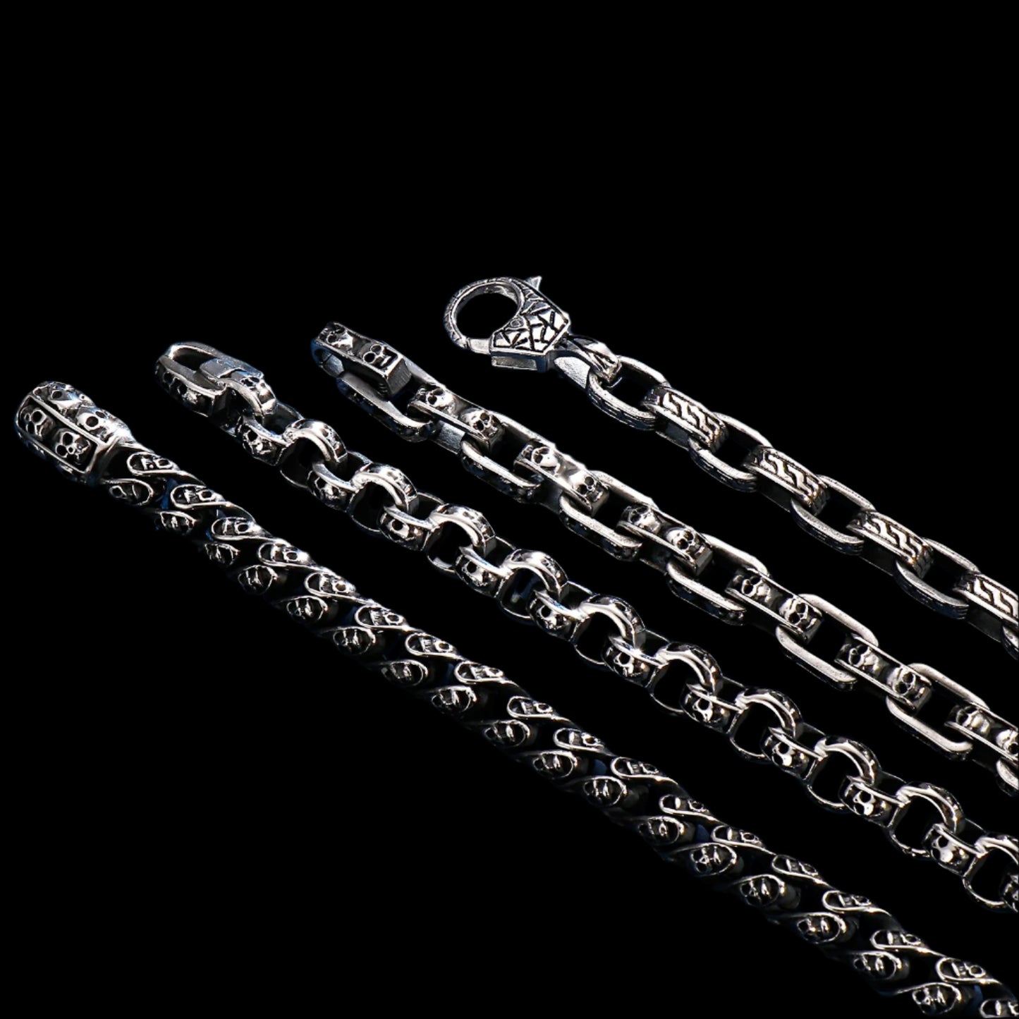 Skull Stamp Chain Bracelet