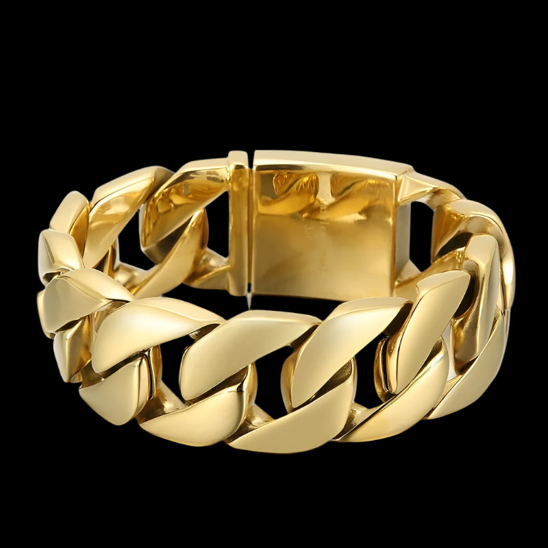 Super Wide Super Heavy Cuban Chain Bracelet