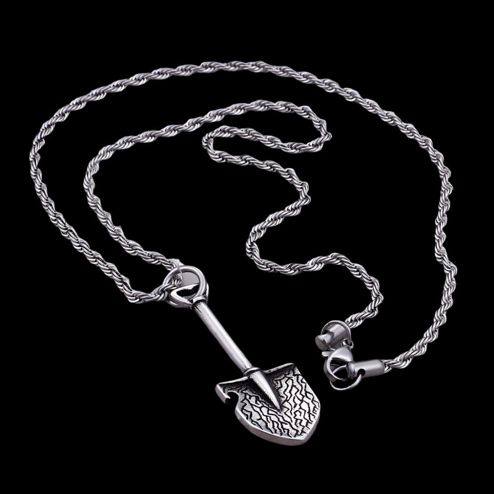 Tools of the Trade Steel Shovel Necklace