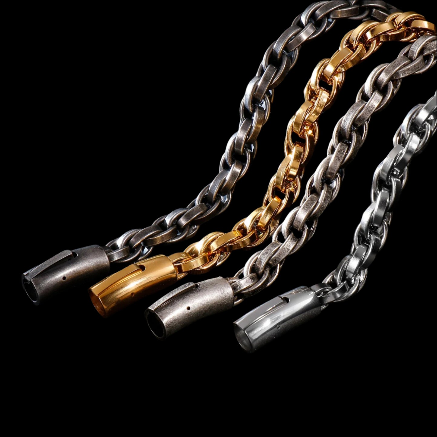 Twist Chain Mens Bracelet
