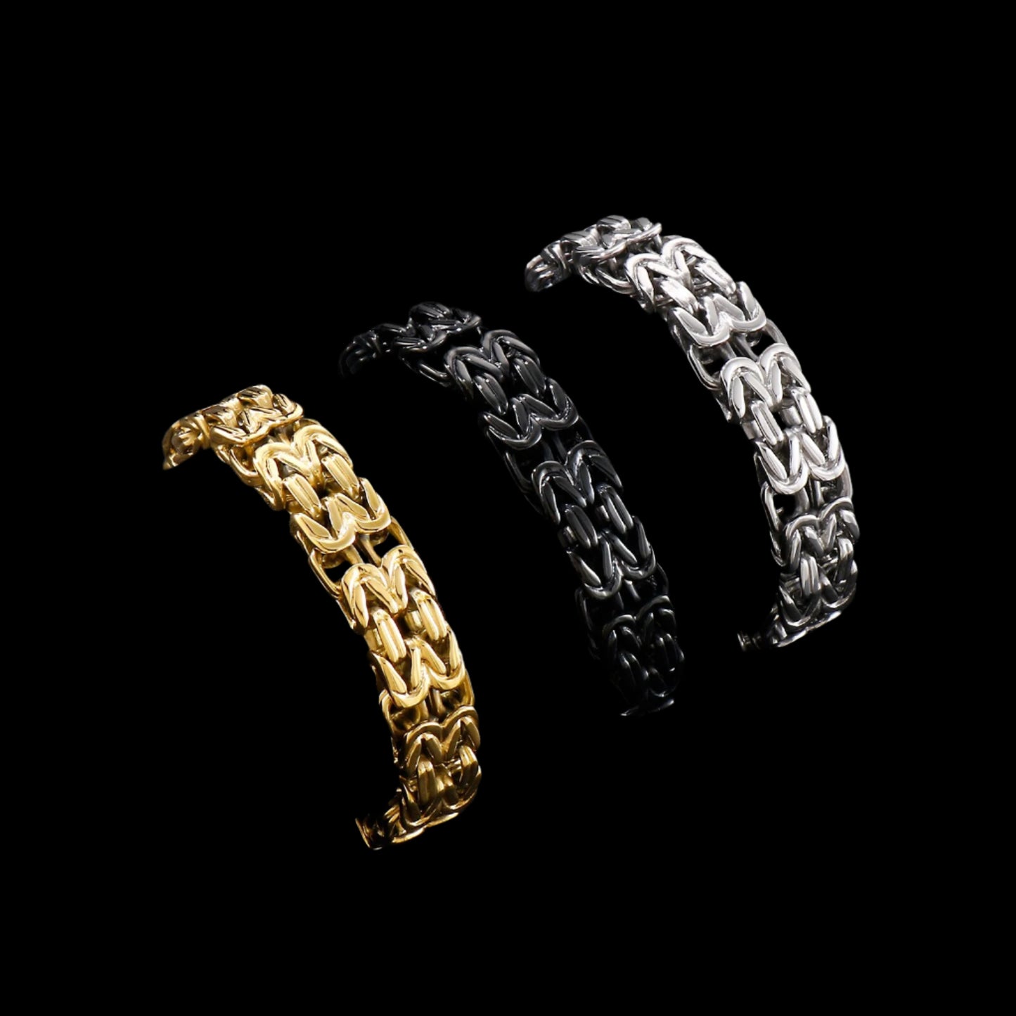Wave Link Hinge Chain Bracelet
