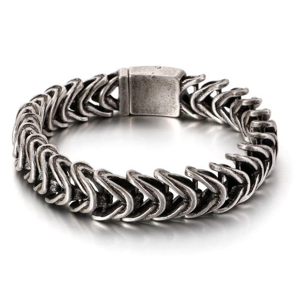 Ancient World Chain Link Mens Bracelet