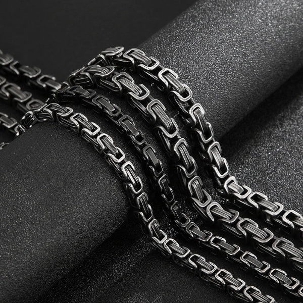 Vintage Box Chain Choker Necklace