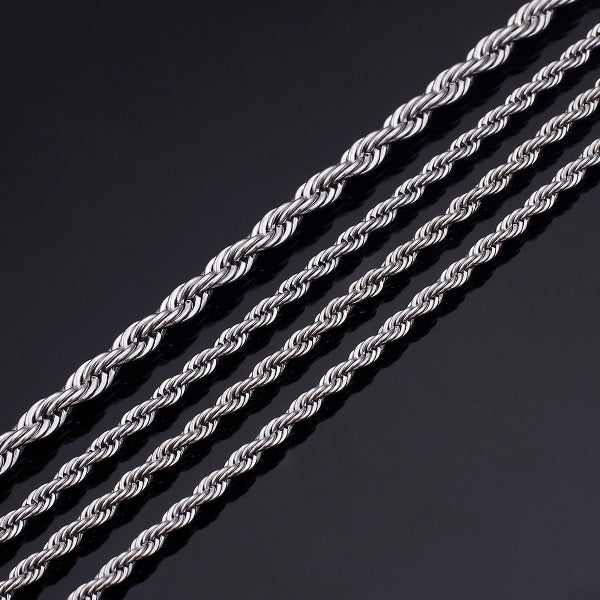 Vintage Color Twisted Singapore Snake Chain