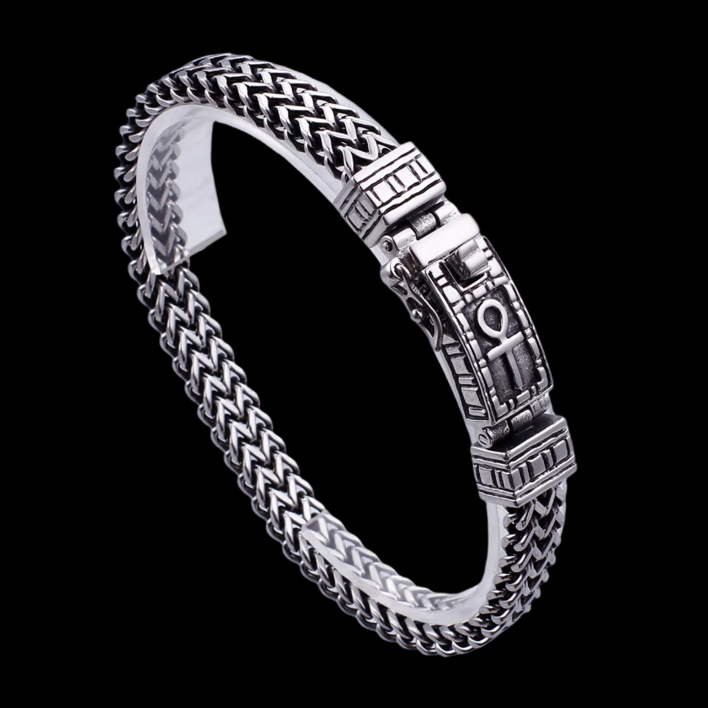 Ankh Bracelet Egyptian Ankh Symbol Steel Bracelet