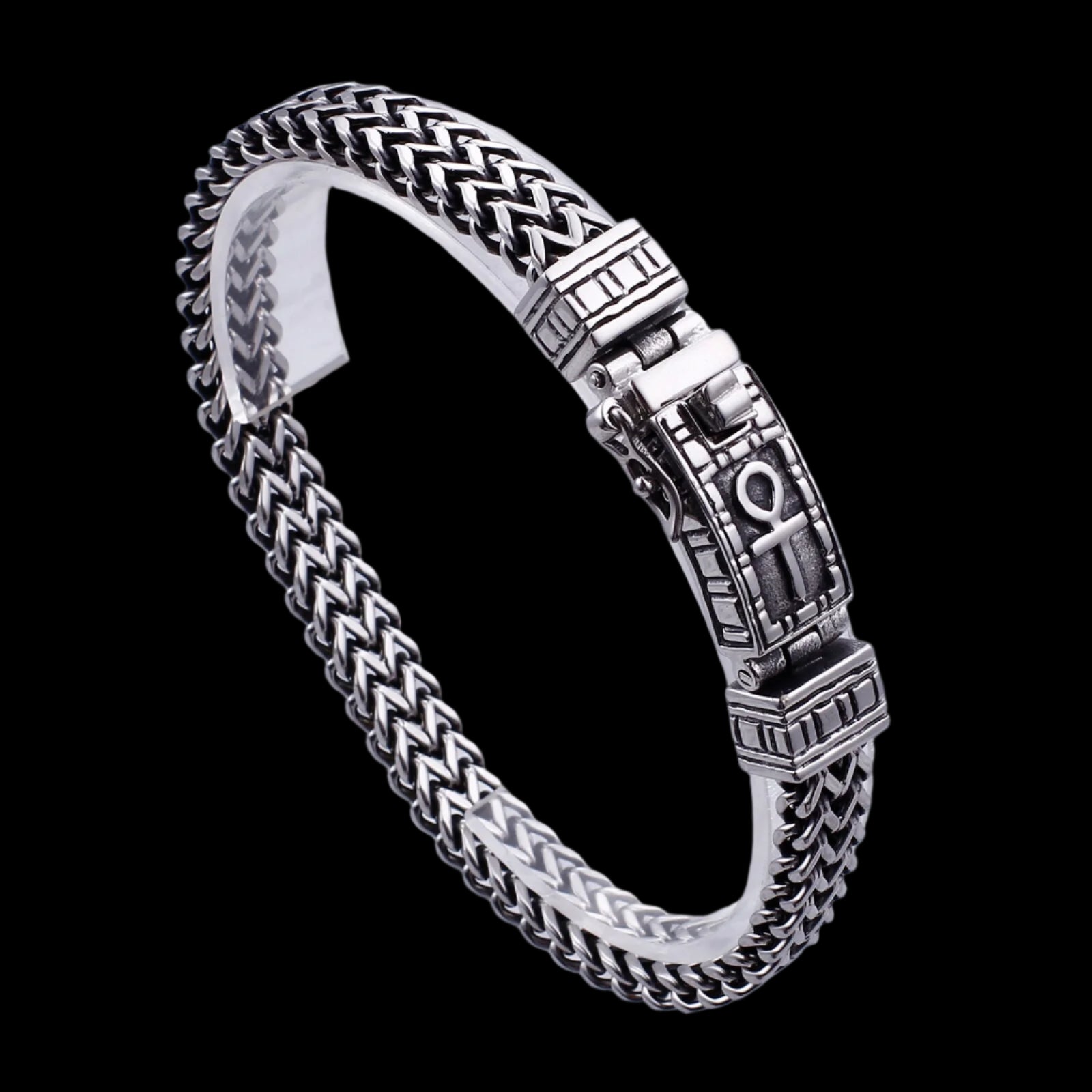 Ankh Bracelet Egyptian Ankh Symbol Steel Bracelet