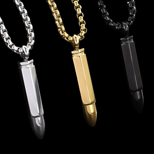 Bullet Pendant Necklace
