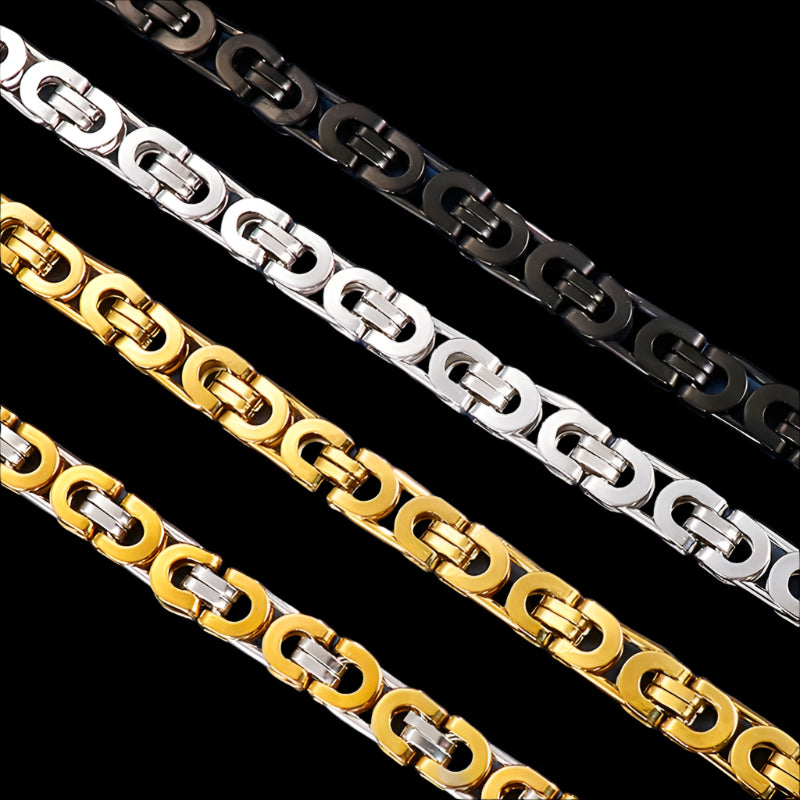 Futura Minimalist Byzantine Chain Layering Necklace