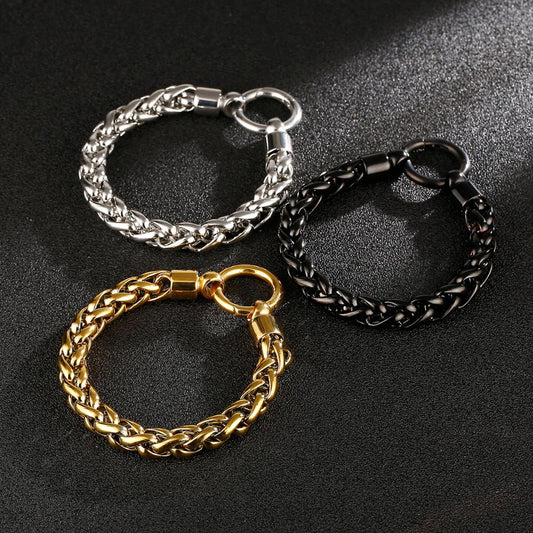 Braided Wheat Chain Bracelet