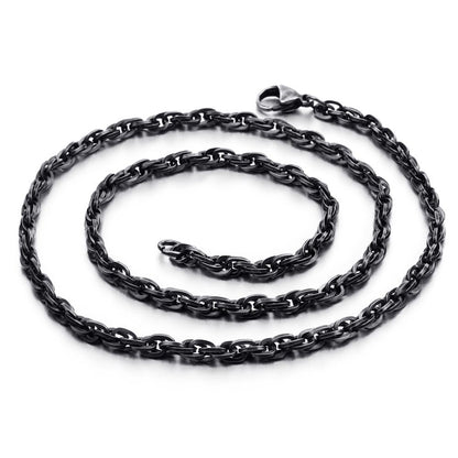 Black Link Chain Necklace