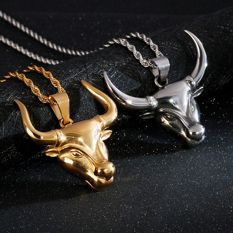 Bullfighting Chain Pendant Necklace