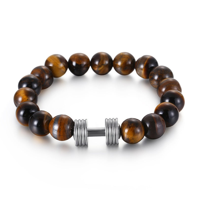 Lava Stone and Tiger's Eye Bracelet