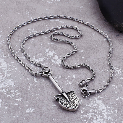 Tools of the Trade Steel Shovel Necklace