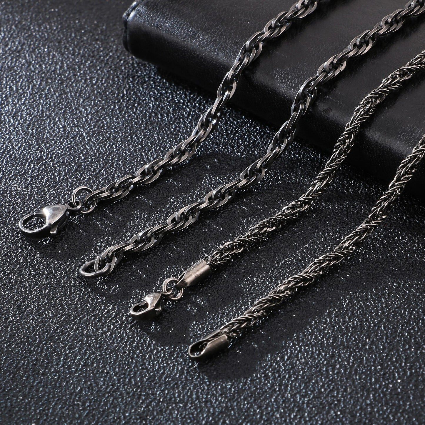 Black Link Chain Necklace