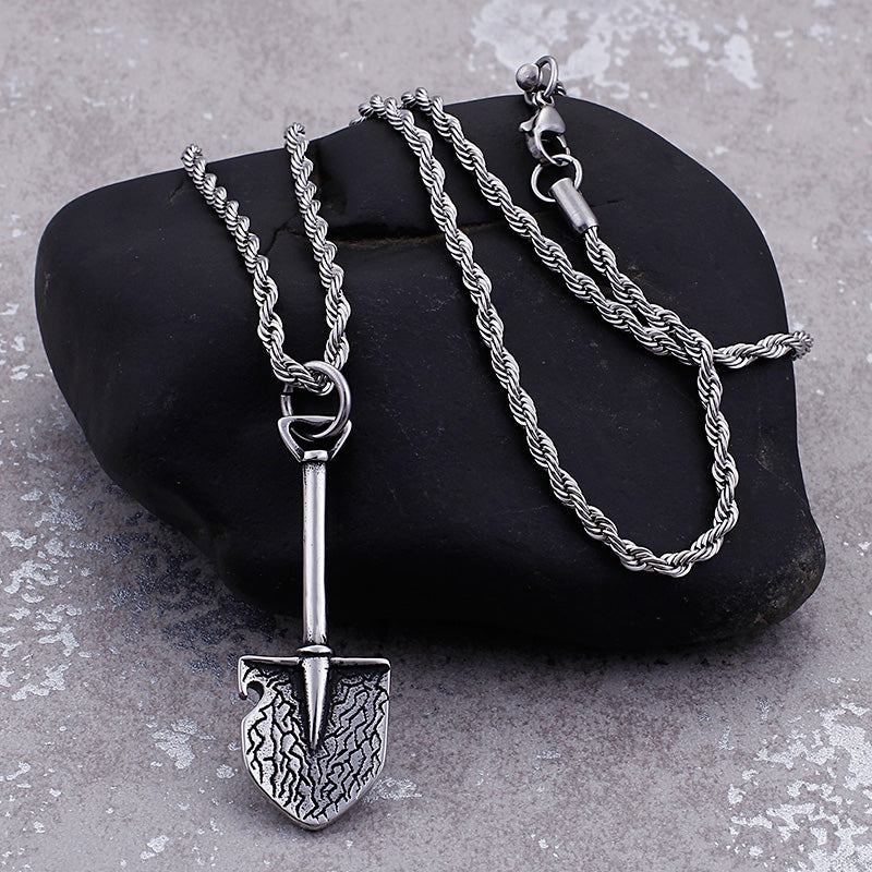 Tools of the Trade Steel Shovel Necklace