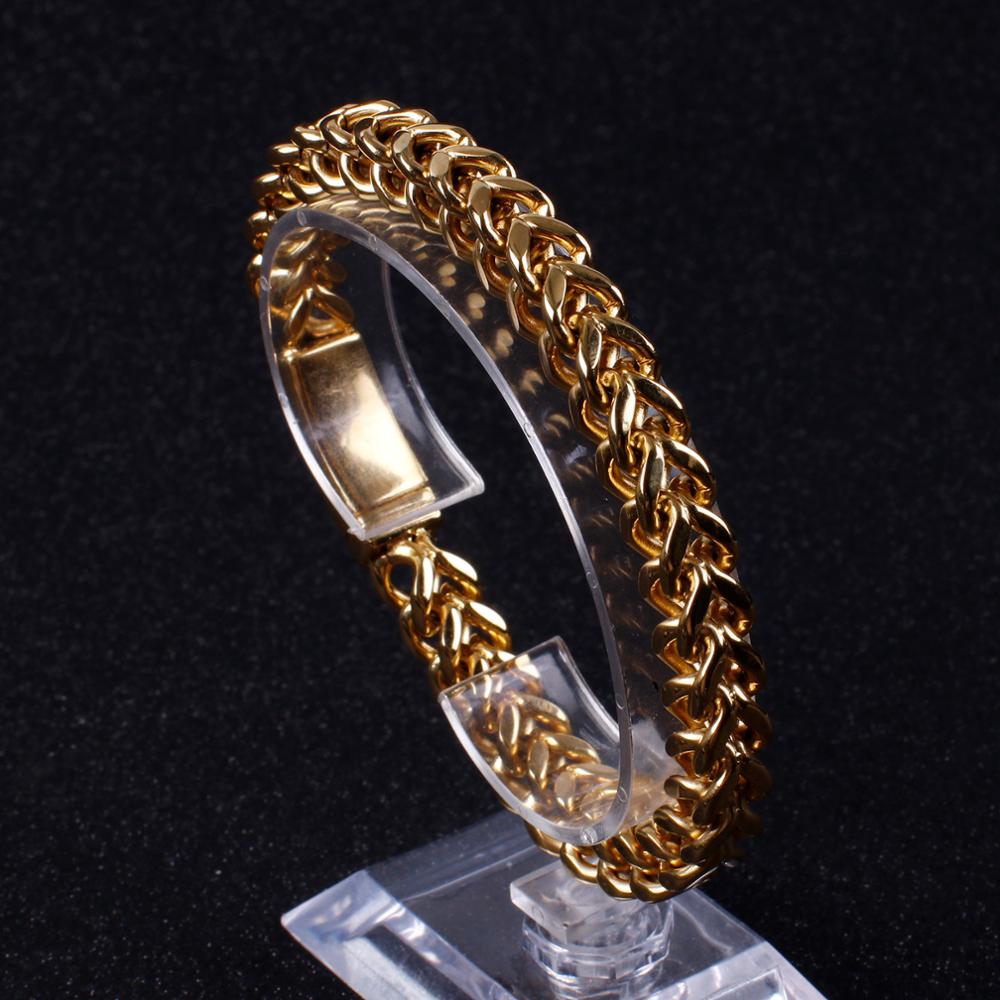 Reverse Weave Wheat Chain Bracelet