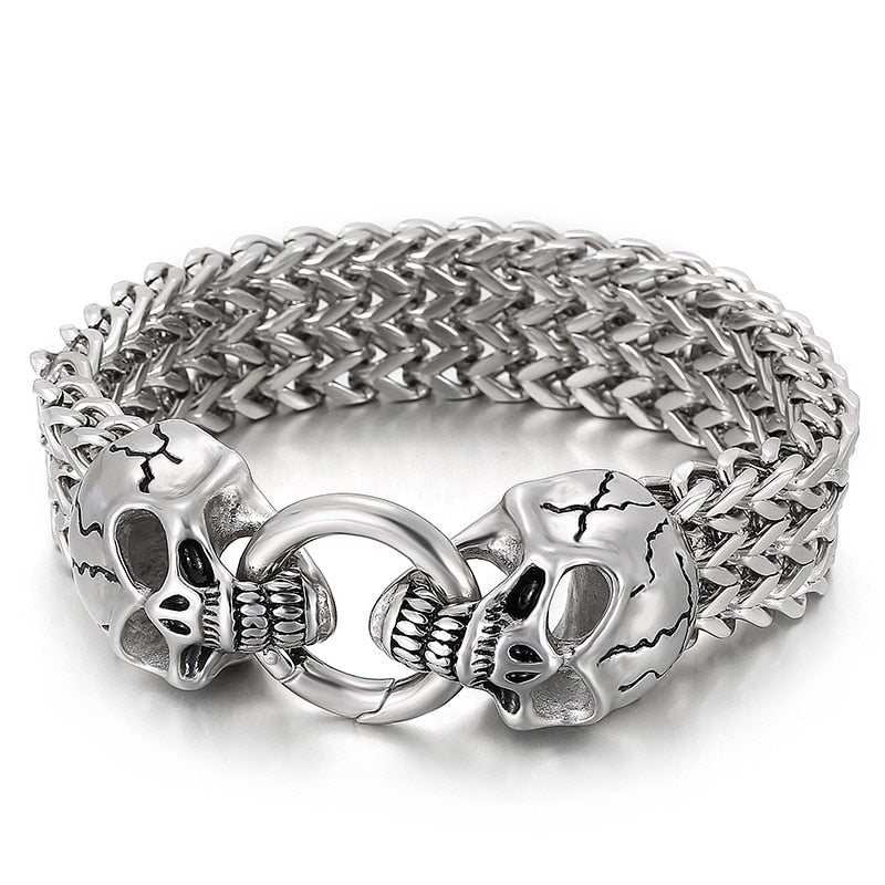 Wolf Totem Triple Chain  Bracelet