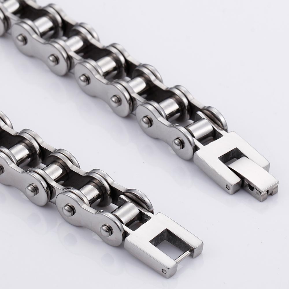 Heavy Duty Bicycle Link Wrap Clasp Chain Necklace