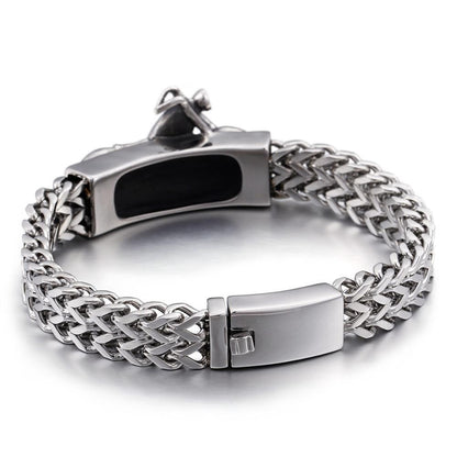 Motorcycle Bracelet Biker Icon Duel Strand Chain Bracelet