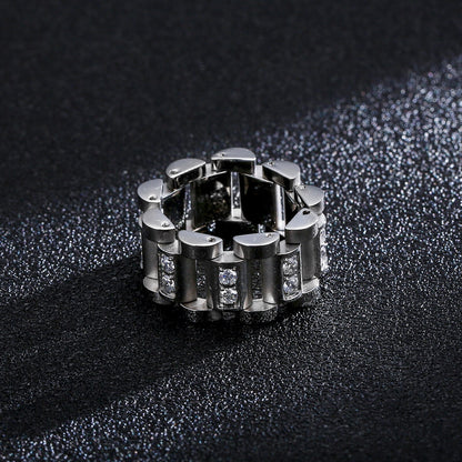 Zircon Chain Ring