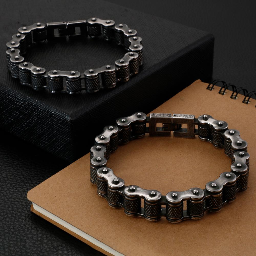 Military Finish Bike Chain Bracelet