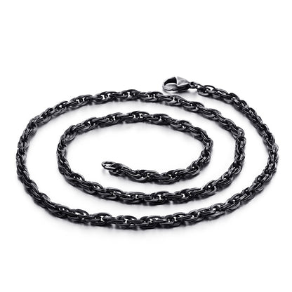 Black Link Chain Necklace