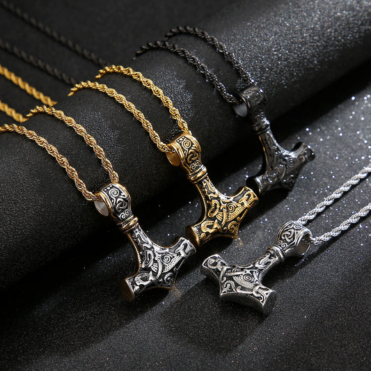 Thor's Hammer Mjolnir Pendant Necklace