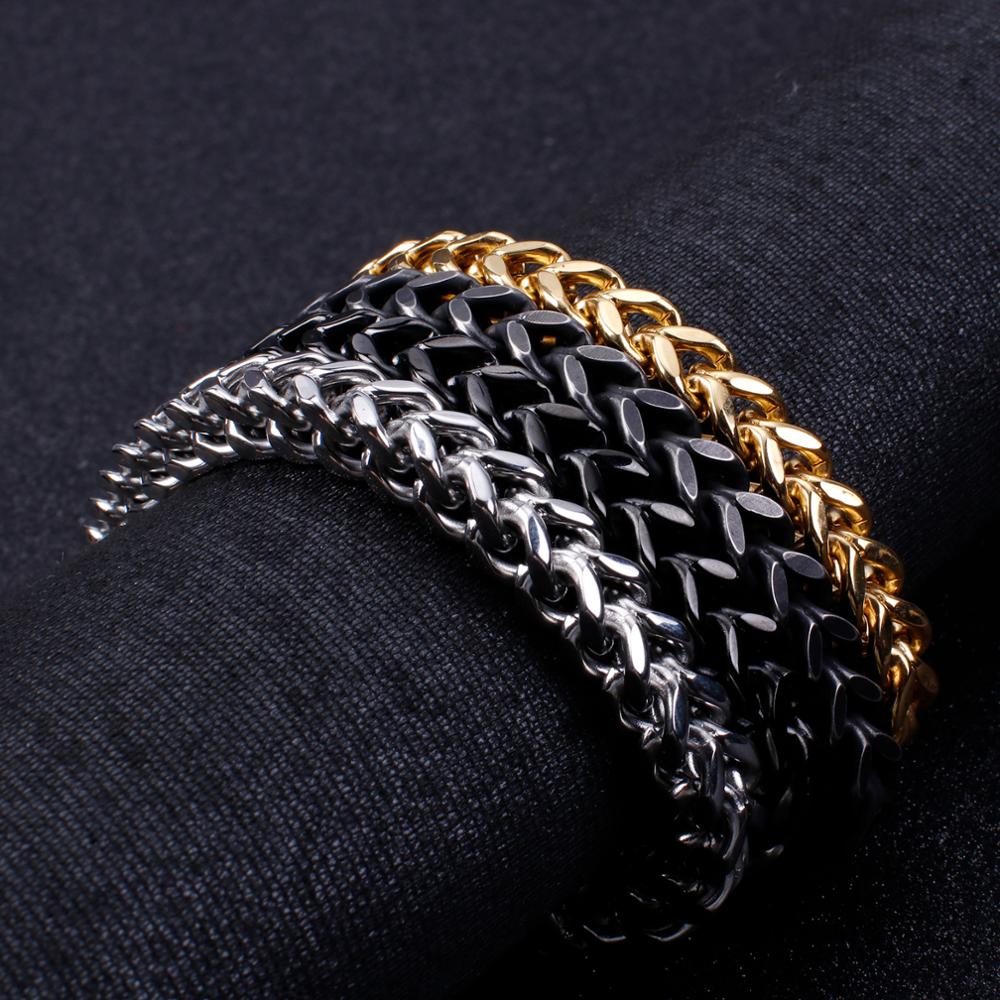 Reverse Weave Wheat Chain Bracelet