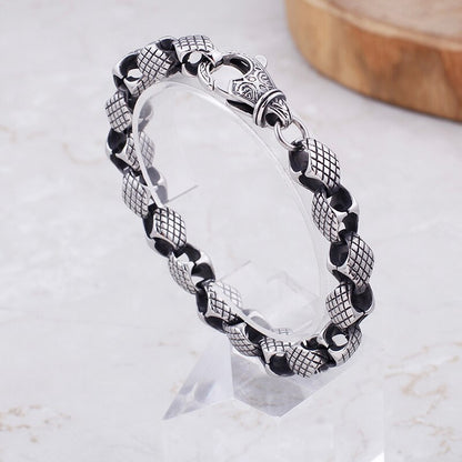 Steel Box Link Chain Bracelet