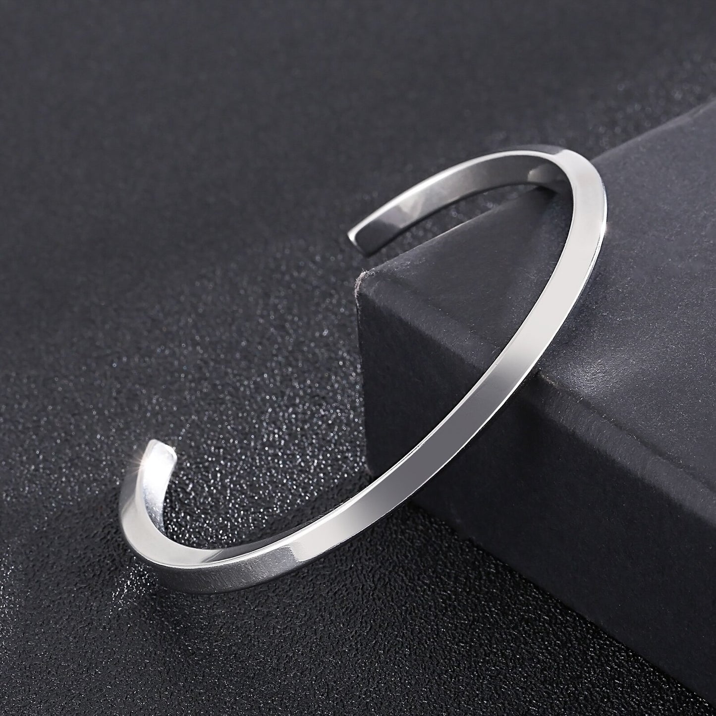 Twisted Irregular Open Bangle Bracelet