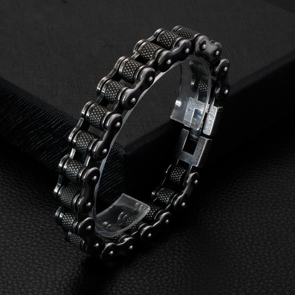 Military Finish Bike Chain Bracelet