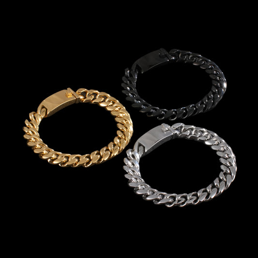 Bright Cuban Link Chain Bracelet