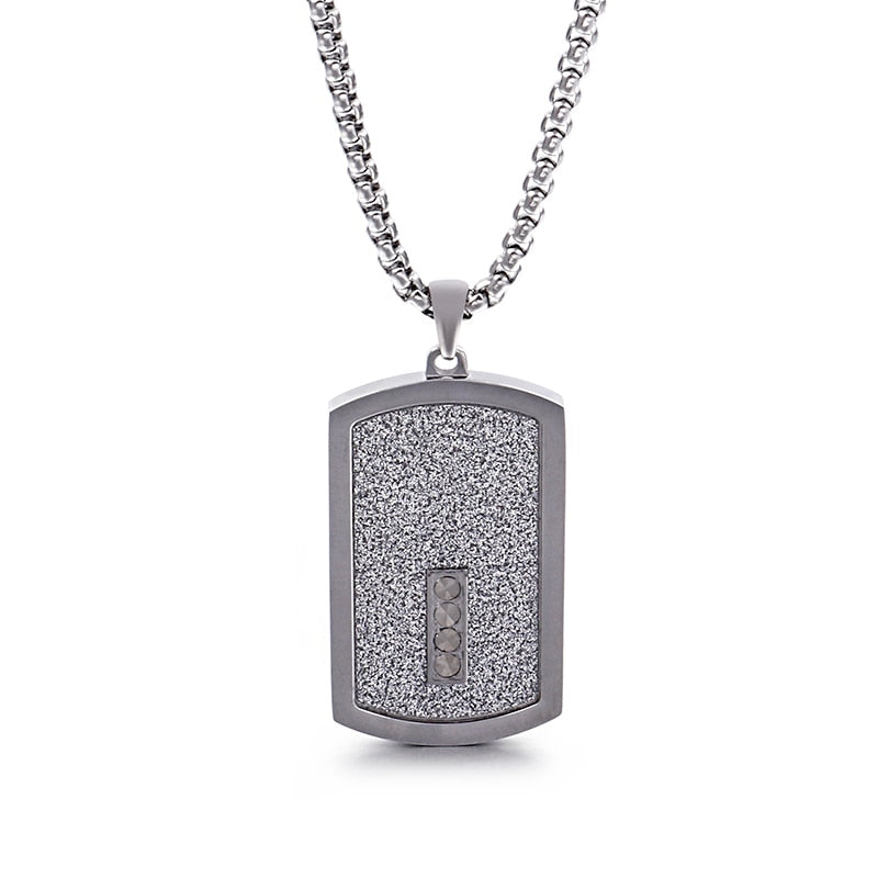 Big Bling High Roller Dogtag Necklace