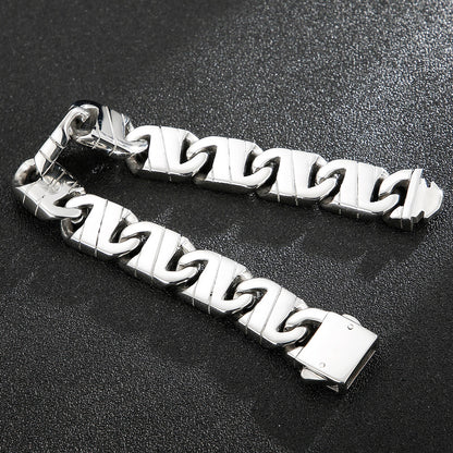 Punk Rock Men Bracelet Fashion Popular Tradition Art Style Geometric Simple Bangle Trendy Classic Makings Jewelry