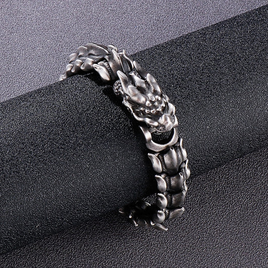 Dragon Skeleton Scale Link Bracelet