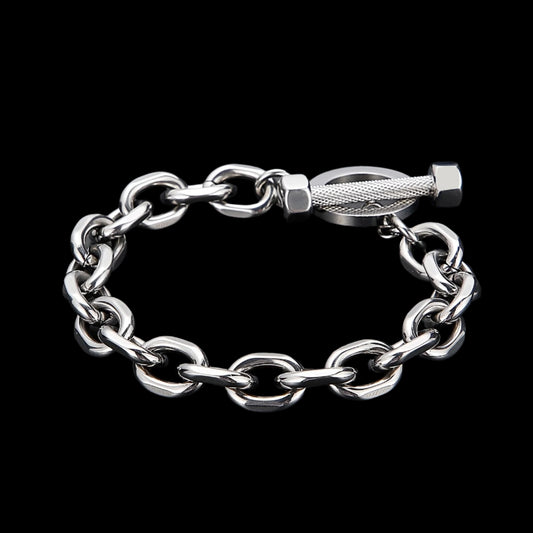 Barbell Weightlifter Mens Bracelet