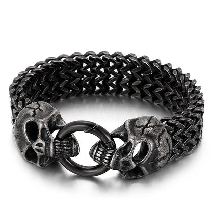 Wolf Totem Triple Chain  Bracelet