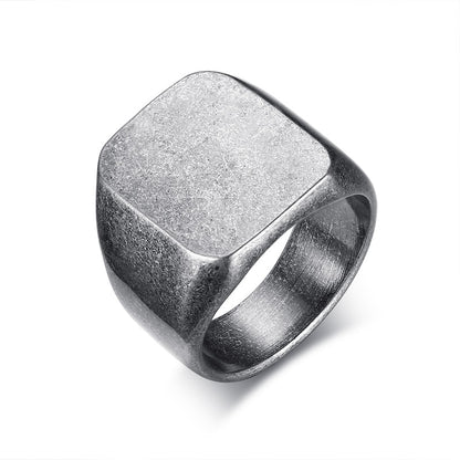 Stainless Steel Geometric Ring