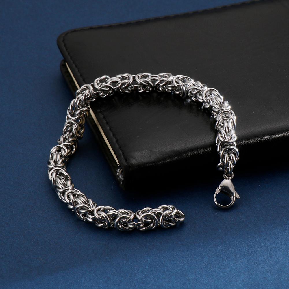 Wholesale Stainless Steel Chain Bracelet Men Irregular Cool Armband Bracelets Male Jewelry