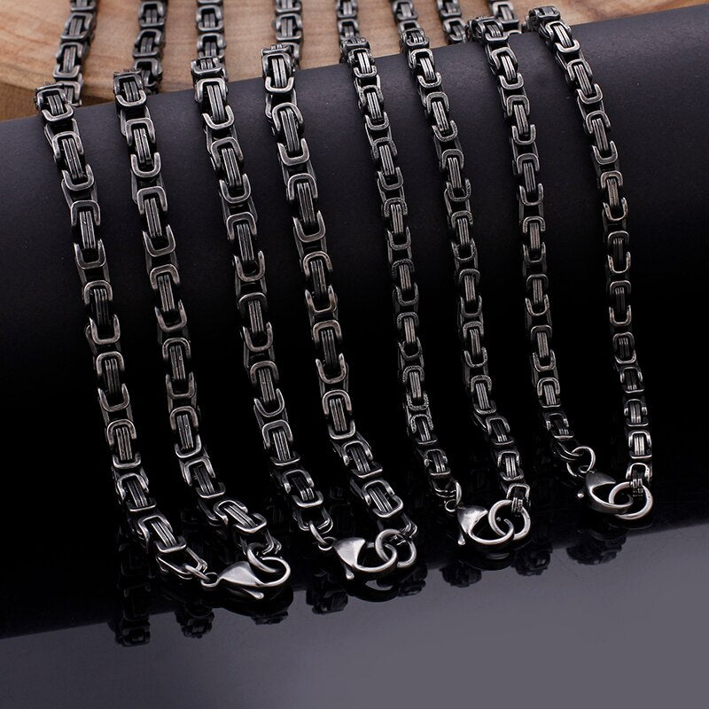 Titanium Stainless Steel Royal Chain 4/5mm