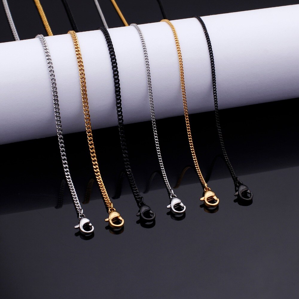 Micro Link Mini Cuban Chain Layering Necklace