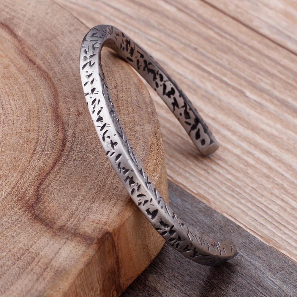 Ancient Forge Weathered Steel Twist Bangle Bracelet