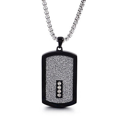 Big Bling High Roller Dogtag Necklace