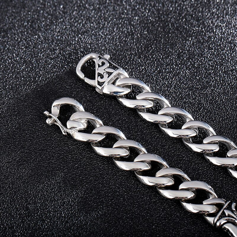 Viking Curb Cuban Chain Bracelet Color Polished Wholesale Link Chain Charm Cool Punk Men Bracelets Jewelry