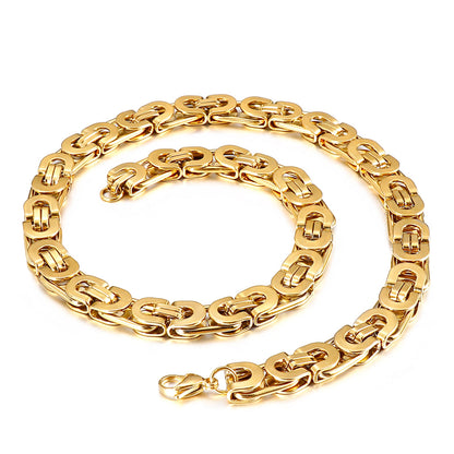 Futura Minimalist Byzantine Chain Layering Necklace