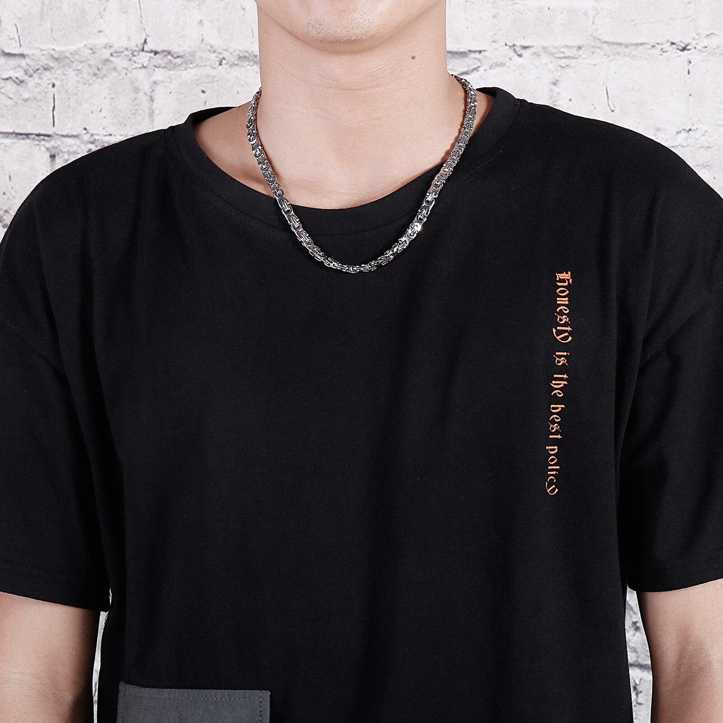 Futura Minimalist Byzantine Chain Layering Necklace