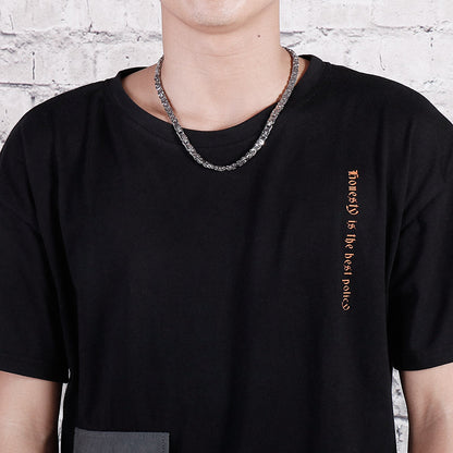 Futura Minimalist Byzantine Chain Layering Necklace