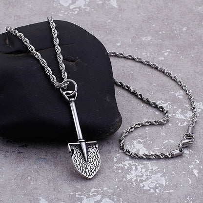 Tools of the Trade Steel Shovel Necklace