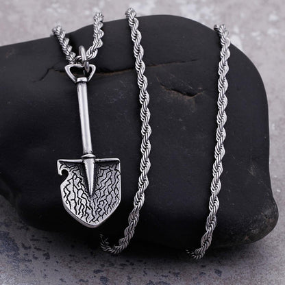 Tools of the Trade Steel Shovel Necklace