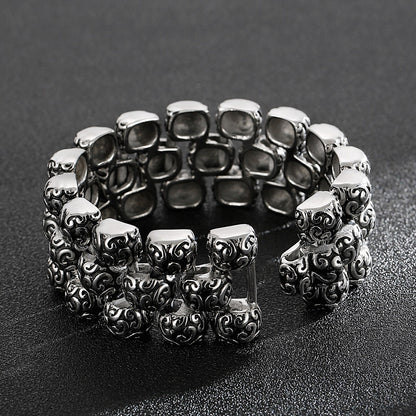 Steel Bead Bracelet